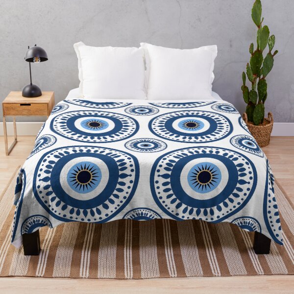 Item preview, Modern Greek Eye Pattern Abstract Protective Motif designed and sold by daila70.
