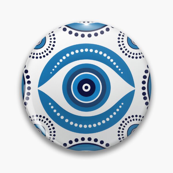 Item preview, Stylized Nazar Pattern Modern Greek Decorative Motif designed and sold by daila70.