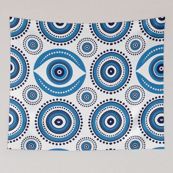 Item preview, Stylized Nazar Pattern Modern Greek Decorative Motif designed and sold by daila70.