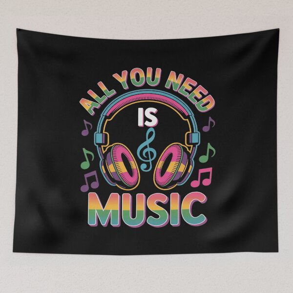 Item preview, All you need is music, DJ Headphones - Music lover producer designed and sold by RustsyMin.