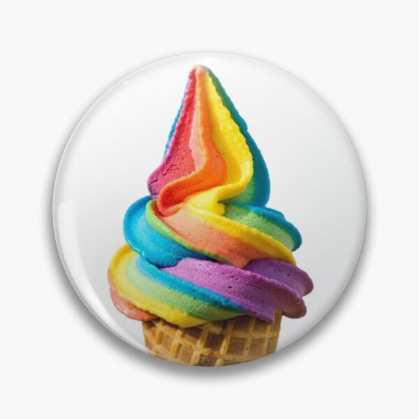 Item preview, Rainbow Ice Cream Cone designed and sold by SassyArtistry.