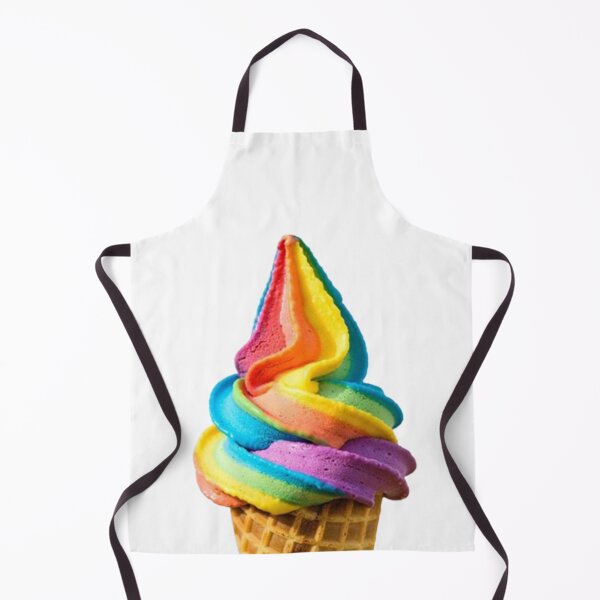 Item preview, Rainbow Ice Cream Cone designed and sold by SassyArtistry.