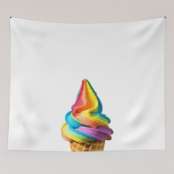 Item preview, Rainbow Ice Cream Cone designed and sold by SassyArtistry.