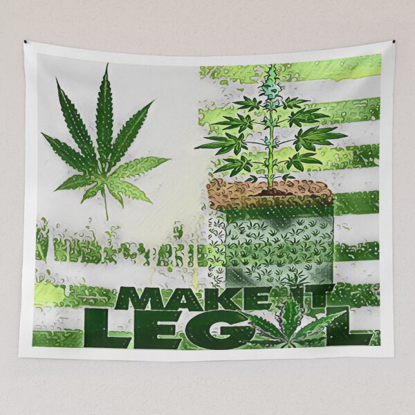 Item preview, Make It Legal Pot Flag designed and sold by natnat7w.