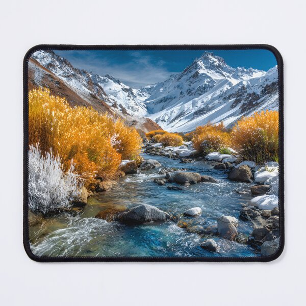 Item preview, Stunning Autumn Mountainscape with Flowing Stream designed and sold by Artessie.