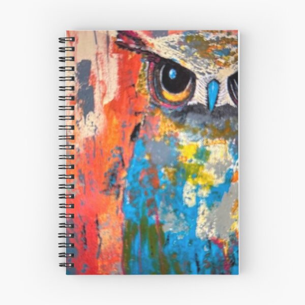 Item preview, Turquoise and orange Owl designed and sold by Christine Ostergren.