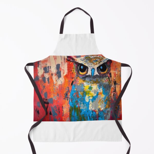 Item preview, Turquoise and orange Owl designed and sold by Christine Ostergren.
