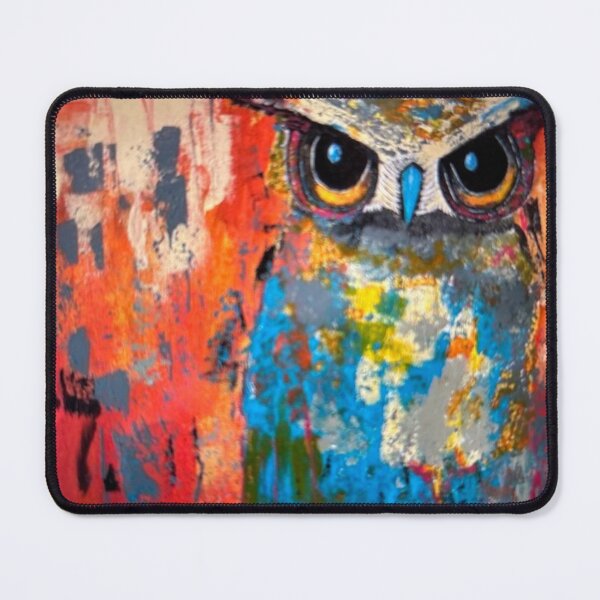 Item preview, Turquoise and orange Owl designed and sold by Christine Ostergren.