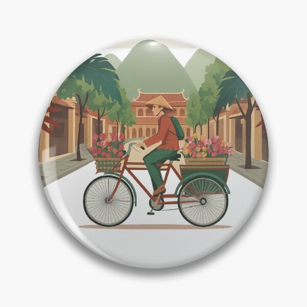 Item preview, Vietnam Vintage Flower Bicycle Poster – Saigon Soul Art designed and sold by SaigonSoulArt91.