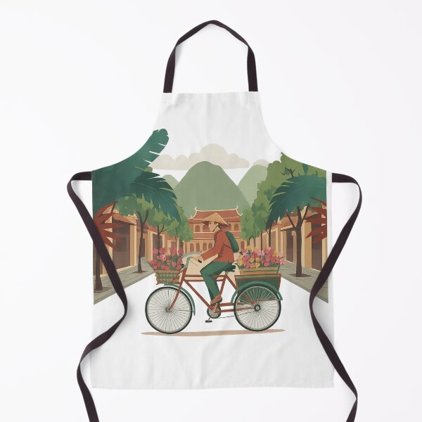 Item preview, Vietnam Vintage Flower Bicycle Poster – Saigon Soul Art designed and sold by SaigonSoulArt91.