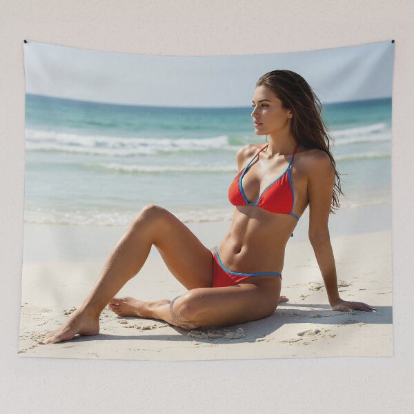 Item preview, Bikini Model Red and Blue designed and sold by Neon Jungle.