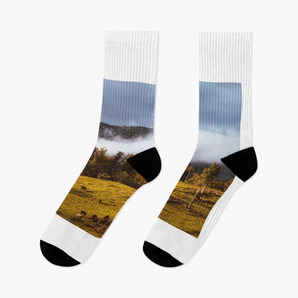 Item preview, Grazing On A Misty Hillside designed and sold by Jim Love.