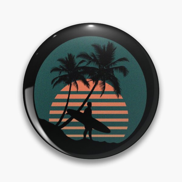 Item preview, Surf Wild Waves Retro Sunset Vibes designed and sold by Oniyasha.