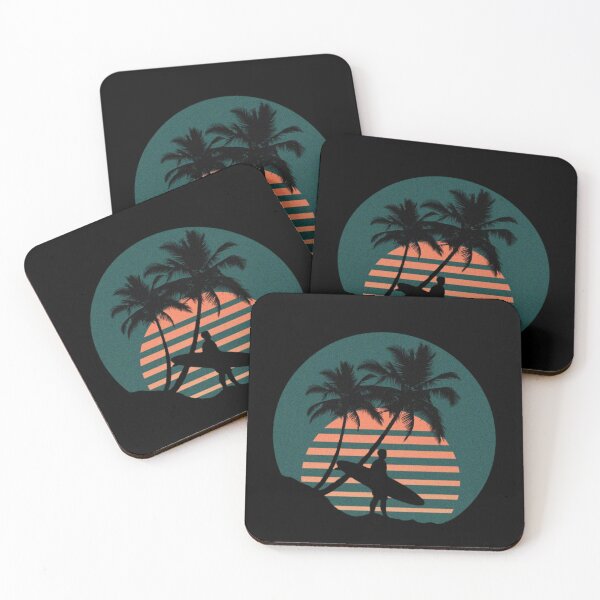 Item preview, Surf Wild Waves Retro Sunset Vibes designed and sold by Oniyasha.