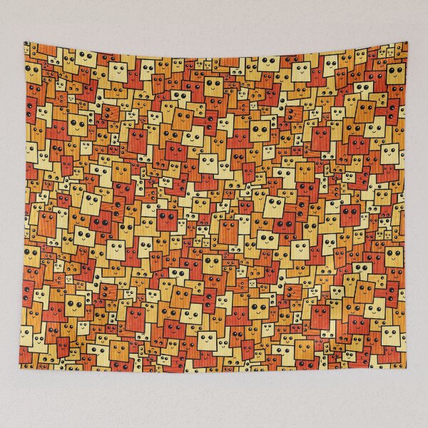 Item preview, Orange Happy Faces designed and sold by CurioEphemeres.