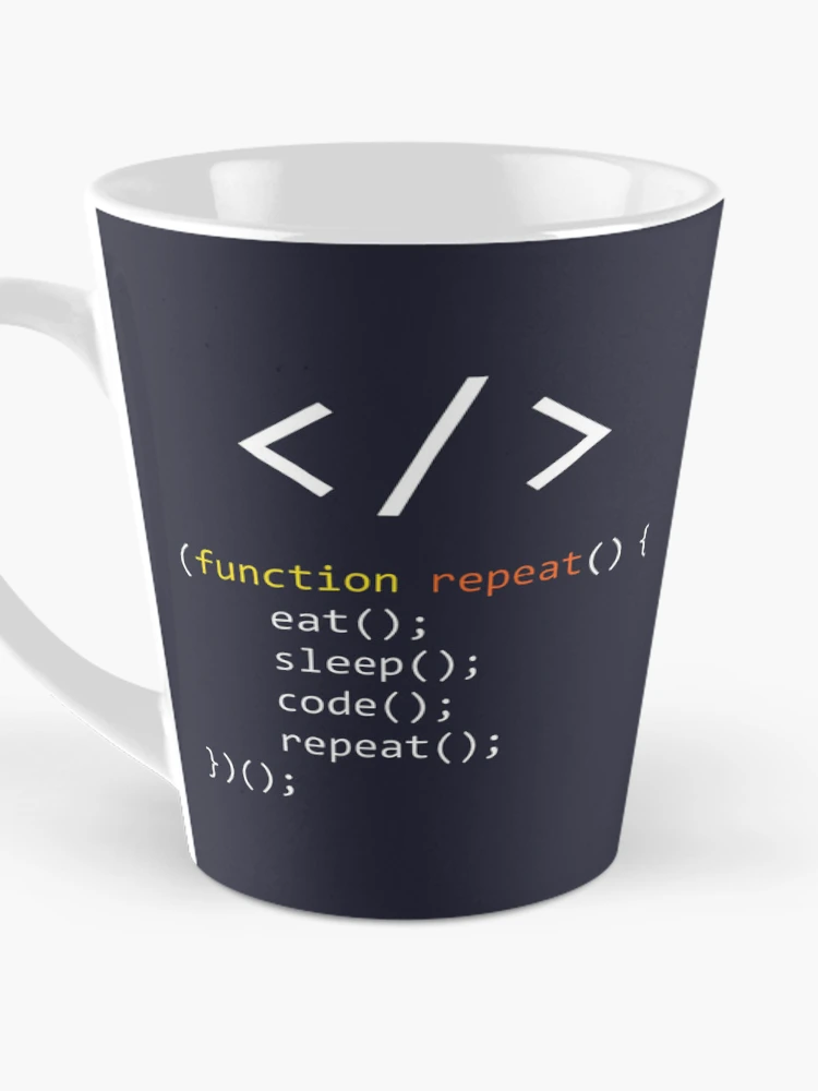 Thumbnail 3 of 4, Coffee Mug, Coding Eat Sleep Code Repeat Developer Humor designed and sold by Oniyasha.