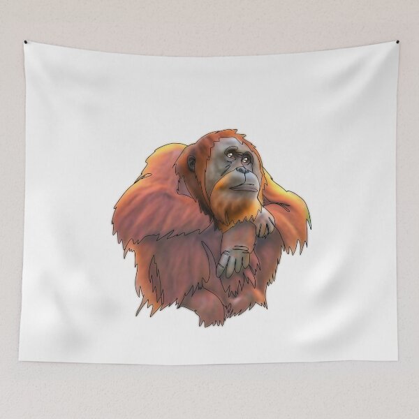 Item preview, Orangutan in an Orangutan Hat - animalzinhats designed and sold by Ashley’sAnimalz.