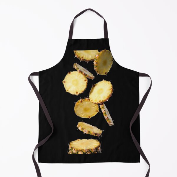 Item preview, Falling pineapple slices and pieces on transparent background designed and sold by SassyArtistry.