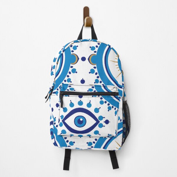 Item preview, Cobalt Concentric Eye Motif Modern Greek Pattern designed and sold by daila70.