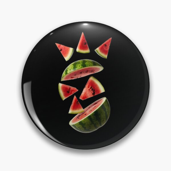Item preview, Falling watermelon wedges and slices on transparent background designed and sold by SassyArtistry.