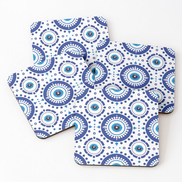 Item preview, Modern Mediterranean Eye Circles Pattern designed and sold by daila70.