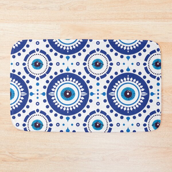 Item preview, Modern Mediterranean Eye Circles Pattern designed and sold by daila70.