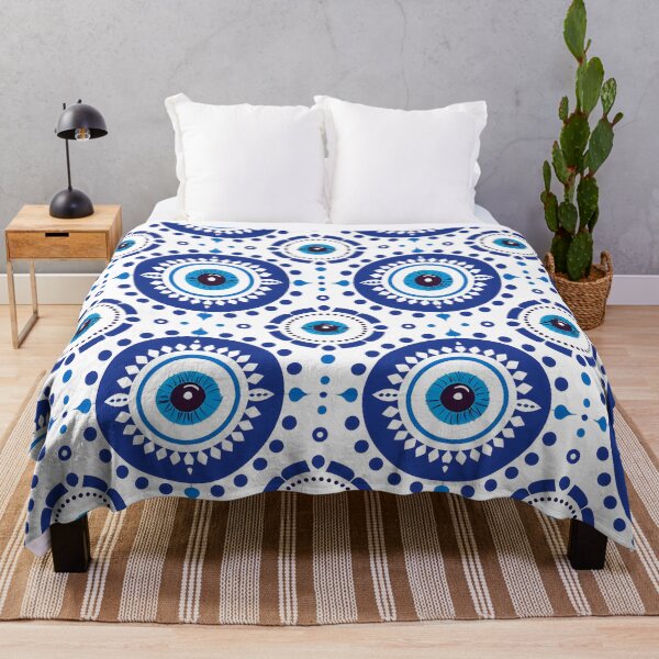 Item preview, Modern Mediterranean Eye Circles Pattern designed and sold by daila70.