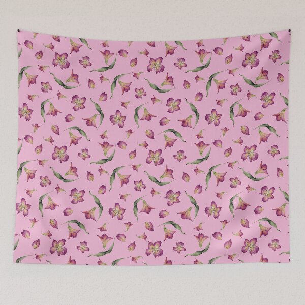 Item preview, Alstroemeria on pink designed and sold by Art_By_Wing.