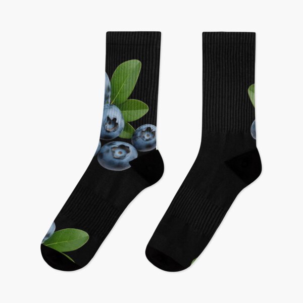 Item preview, Blueberries with green leaves on transparent fruit background designed and sold by SassyArtistry.