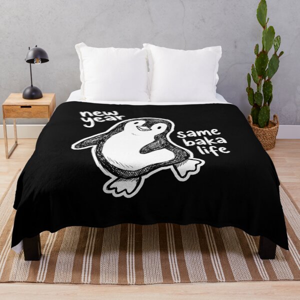 Item preview, New Year Same Baka Life, funny anime penguin lover gift, cute otaku humor new year graphic tee designed and sold by saloui.