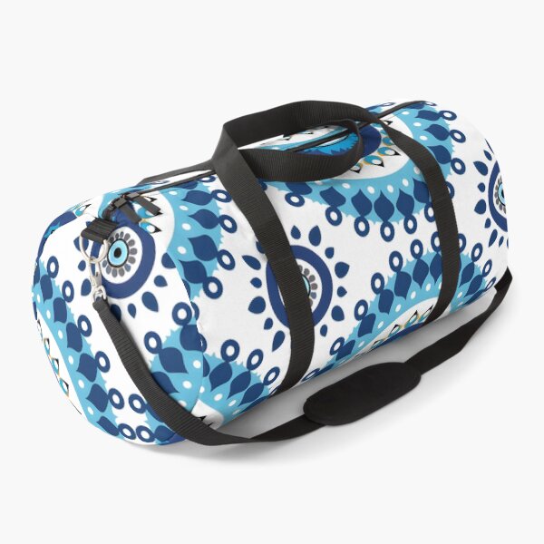 Item preview, Abstract Nazar Circle Arrangement Blue White Motif designed and sold by daila70.