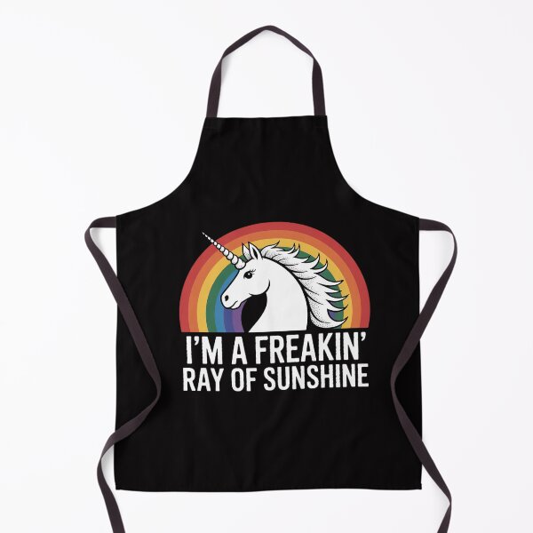 Item preview, I'm A Freakin Ray Of Sunshine RAINBOW UNICORN Girls Women designed and sold by GalaFunny.