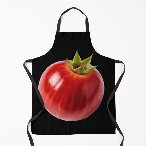 Item preview, Red tomato with green stem on transparent background designed and sold by SassyArtistry.