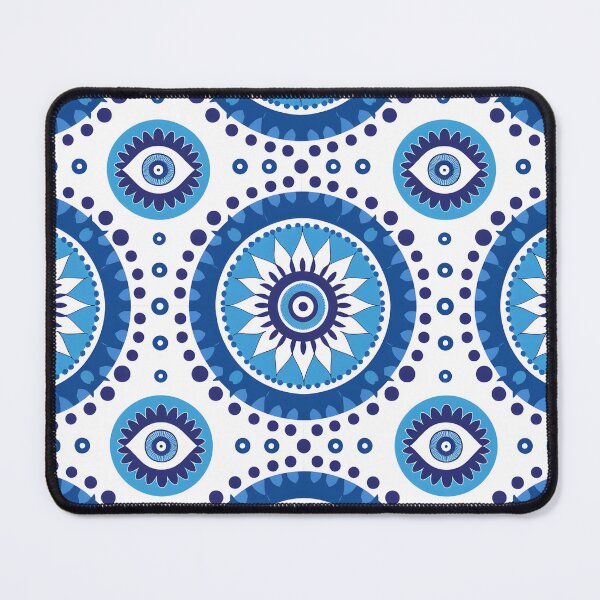 Item preview, Contemporary Protective Eye Pattern Cobalt Blue Design designed and sold by daila70.