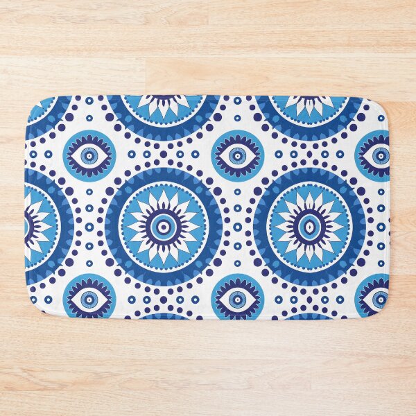 Item preview, Contemporary Protective Eye Pattern Cobalt Blue Design designed and sold by daila70.