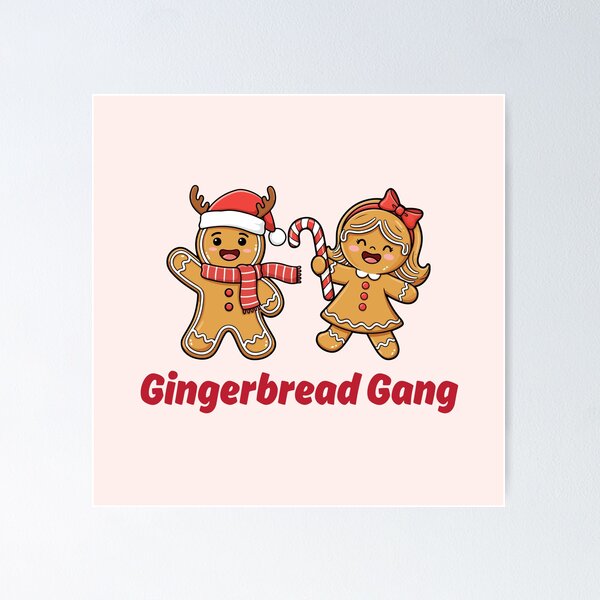 Item preview, Gingerbread Gang Christmas Characters designed and sold by Inkworksbyshery.