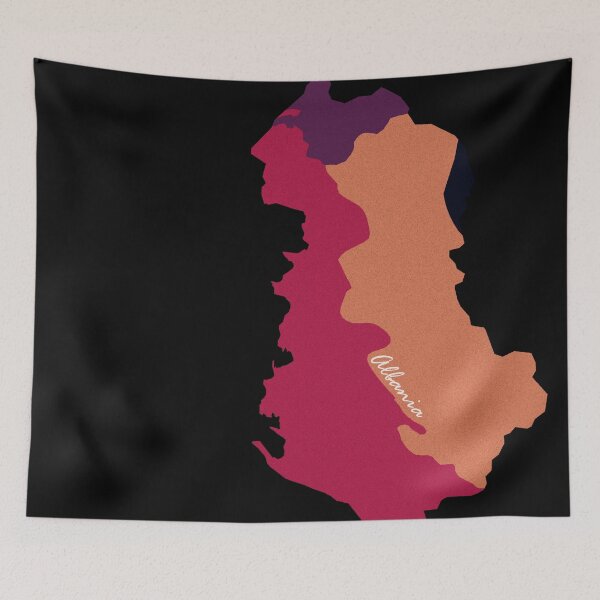 Item preview, Sketching Color Into the Earth - Albania designed and sold by AceMaps7.