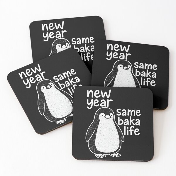Item preview, Funny Anime Shirt New Year Same Baka Life, otaku humor gift, cute penguin graphic tee designed and sold by saloui.