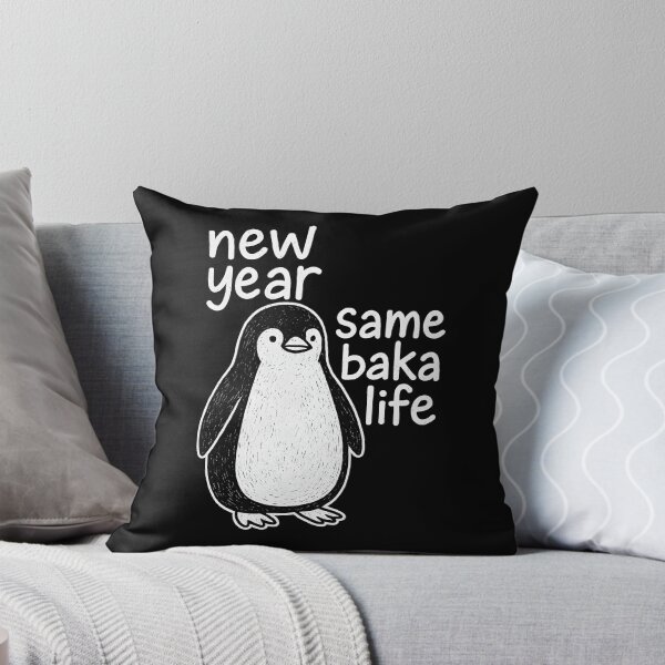Item preview, Funny Anime Shirt New Year Same Baka Life, otaku humor gift, cute penguin graphic tee designed and sold by saloui.