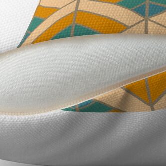 Alternate view of Geometric Pattern: Art Deco Diamond: Lily Throw Pillow
