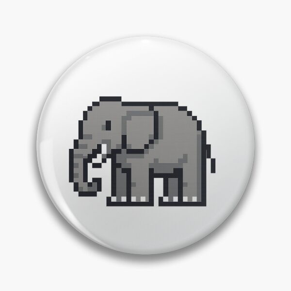 Item preview, Pixel Art Elephant designed and sold by XNamishX40.