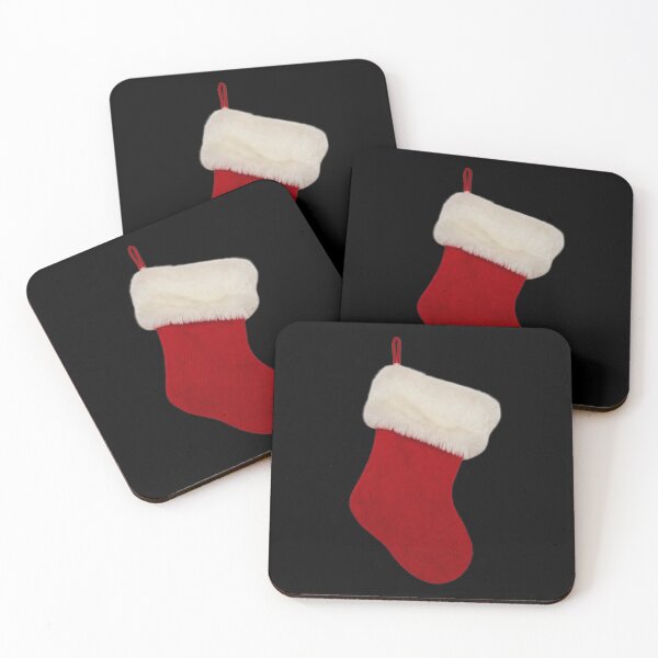 Item preview, Red Christmas stocking with white fur on transparent background designed and sold by SassyArtistry.
