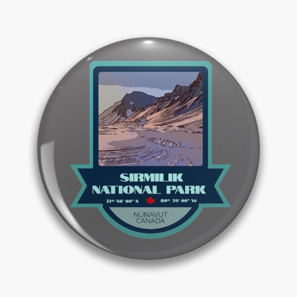Item preview, Sirmilik National Park Vintage Retro Sticker – Canada National Park Badge Design designed and sold by RouseDesigns.