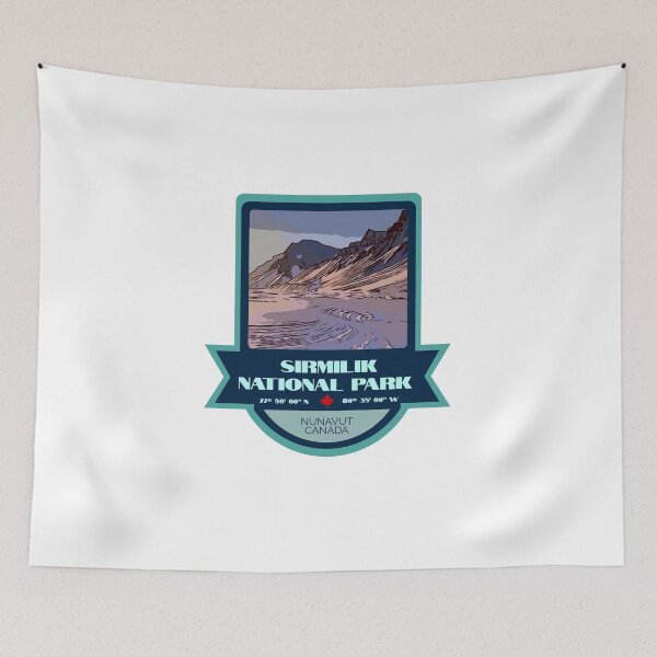 Item preview, Sirmilik National Park Vintage Retro Sticker – Canada National Park Badge Design designed and sold by RouseDesigns.