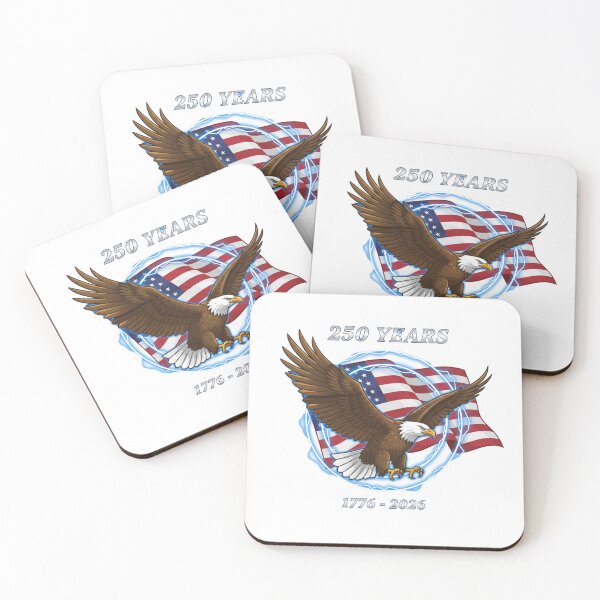 Item preview, Patriotic Eagle Lightning American Flag 250th USA Anniversary designed and sold by chattsuede.
