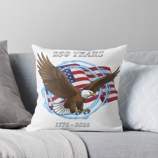 Item preview, Patriotic Eagle Lightning American Flag 250th USA Anniversary designed and sold by chattsuede.