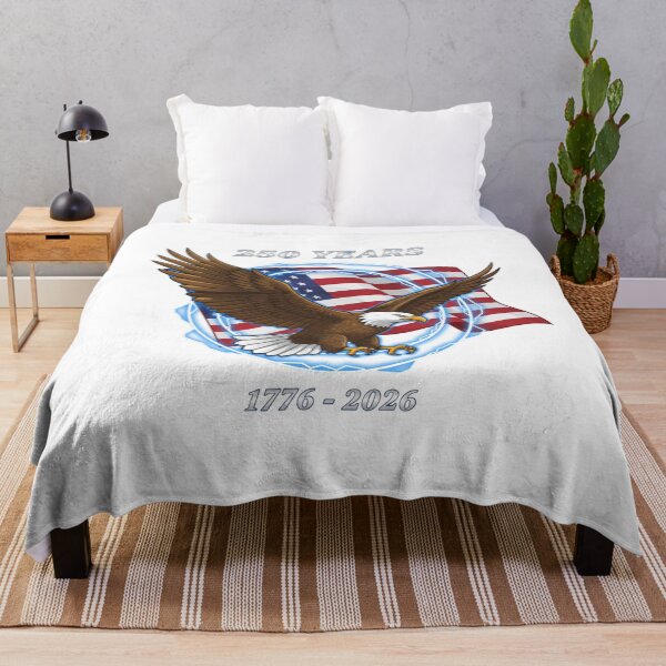 Item preview, Patriotic Eagle Lightning American Flag 250th USA Anniversary designed and sold by chattsuede.