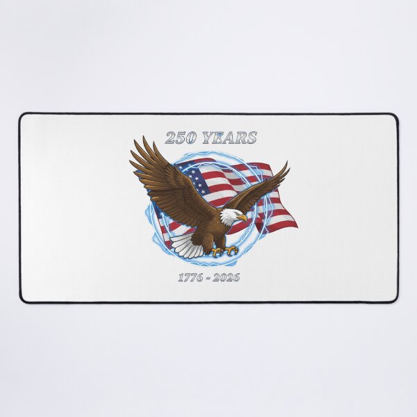 Item preview, Patriotic Eagle Lightning American Flag 250th USA Anniversary designed and sold by chattsuede.