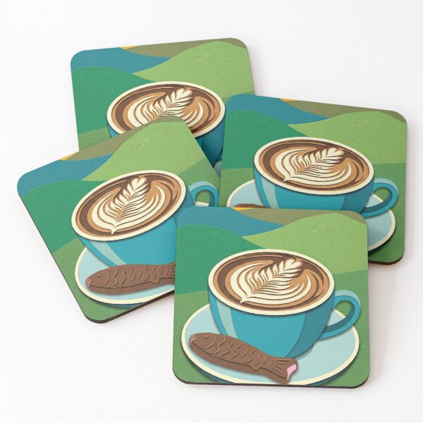 Item preview, Kiwiana: Flat White and Chocolate Fish designed and sold by kornkobart.