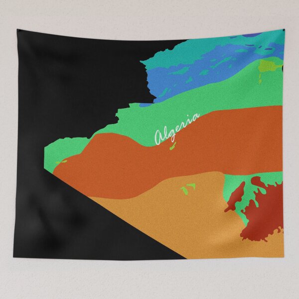Item preview, Sketching Color Into the Earth - Algeria designed and sold by AceMaps7.